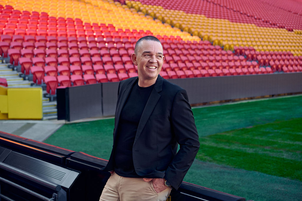 Raymond Wood standing on sideline of pitch